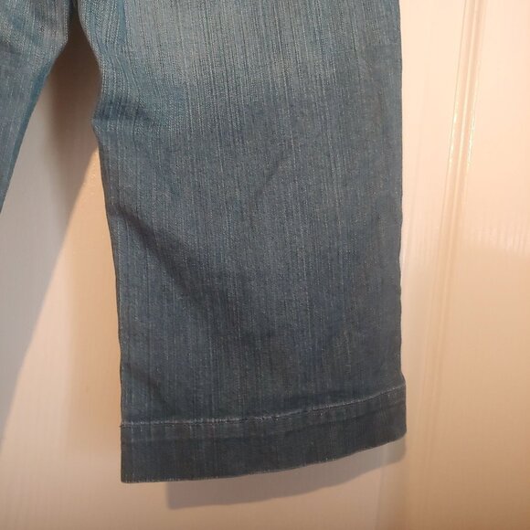 7 For all Mankind Dojo Jorts Womens Shorts Stretch Logo Denim Jean 29 Y2K - Picture 7 of 12